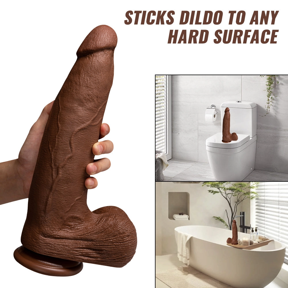 13.4 Inch Realistic Brown Giant Dildo