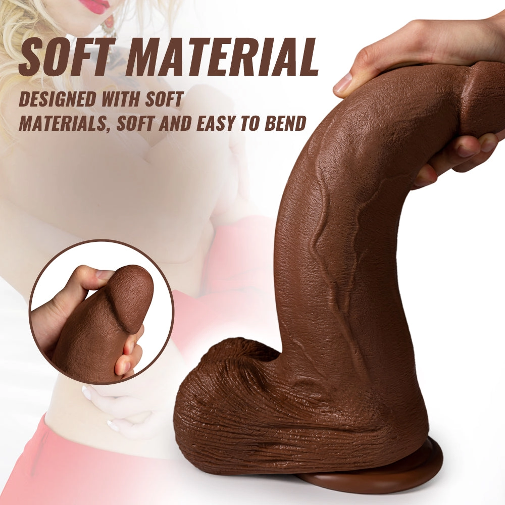 13.4 Inch Realistic Brown Giant Dildo