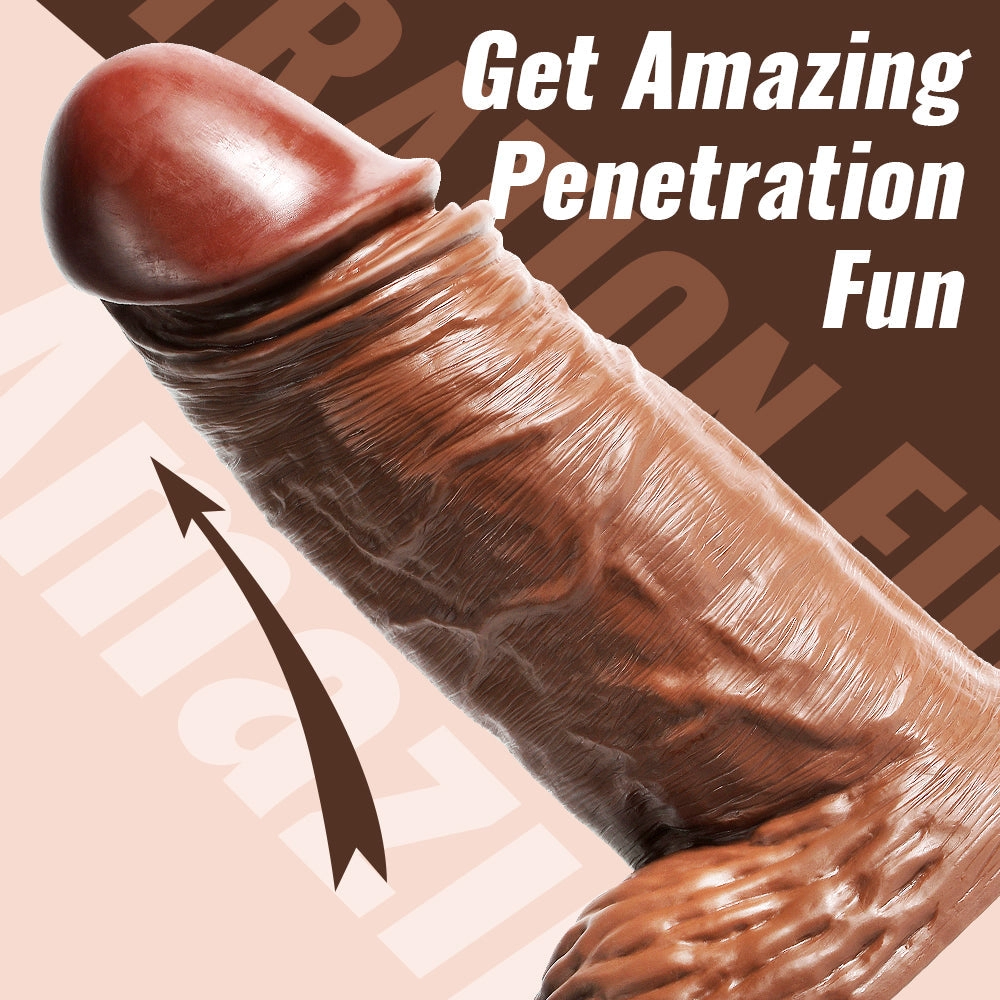 15 Inch Extra Thick Realistic Dildo with Wide Diameter
