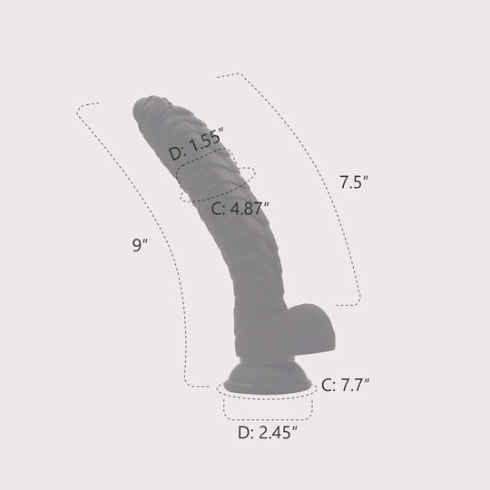 9 Black Fantasy Dildo