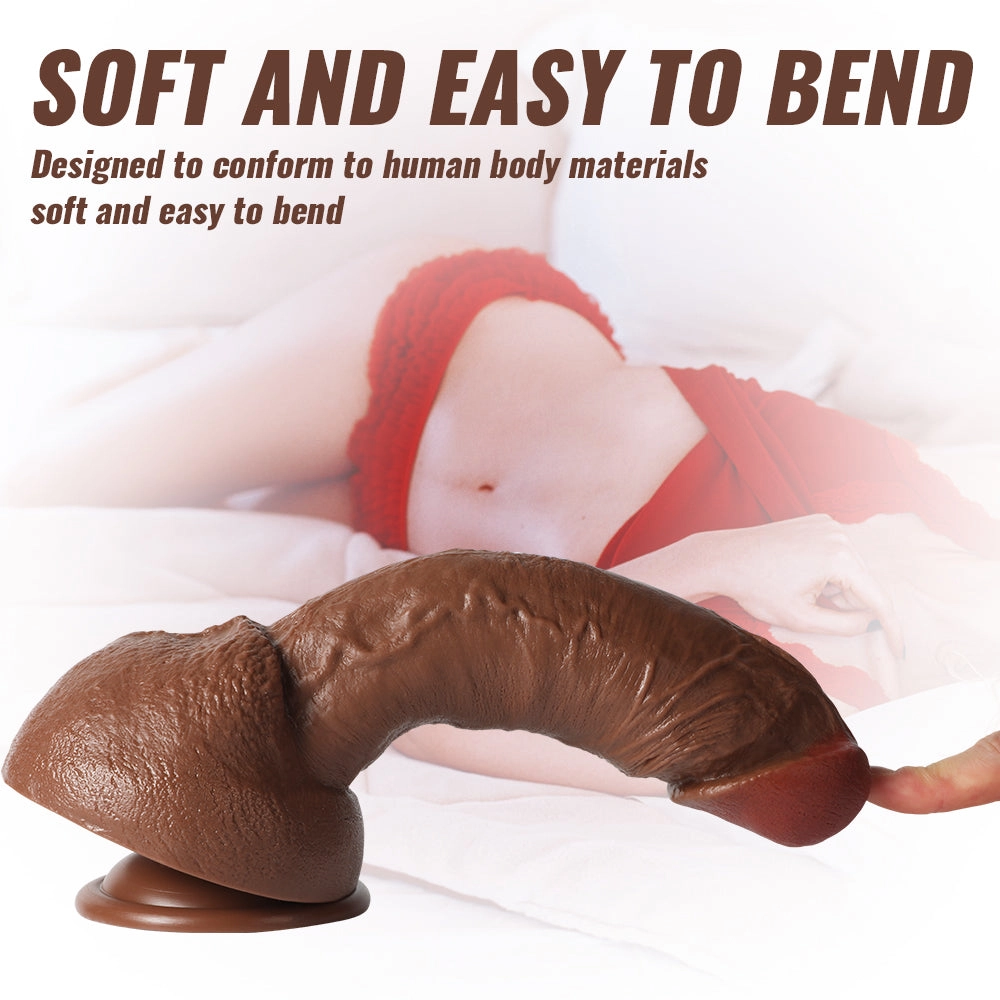 9.7 Inch Realistic Dildo with Suction Base for Secure Play