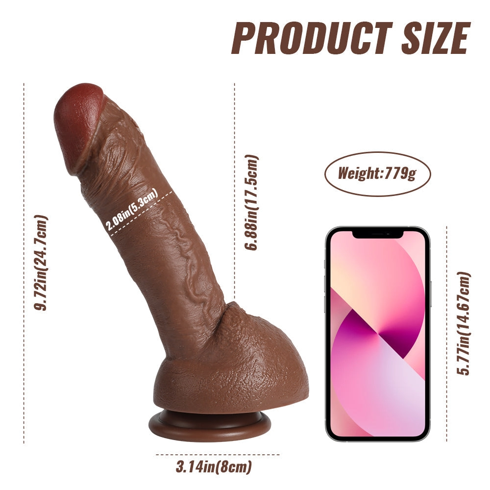 9.7 Inch Realistic Dildo with Suction Base for Secure Play