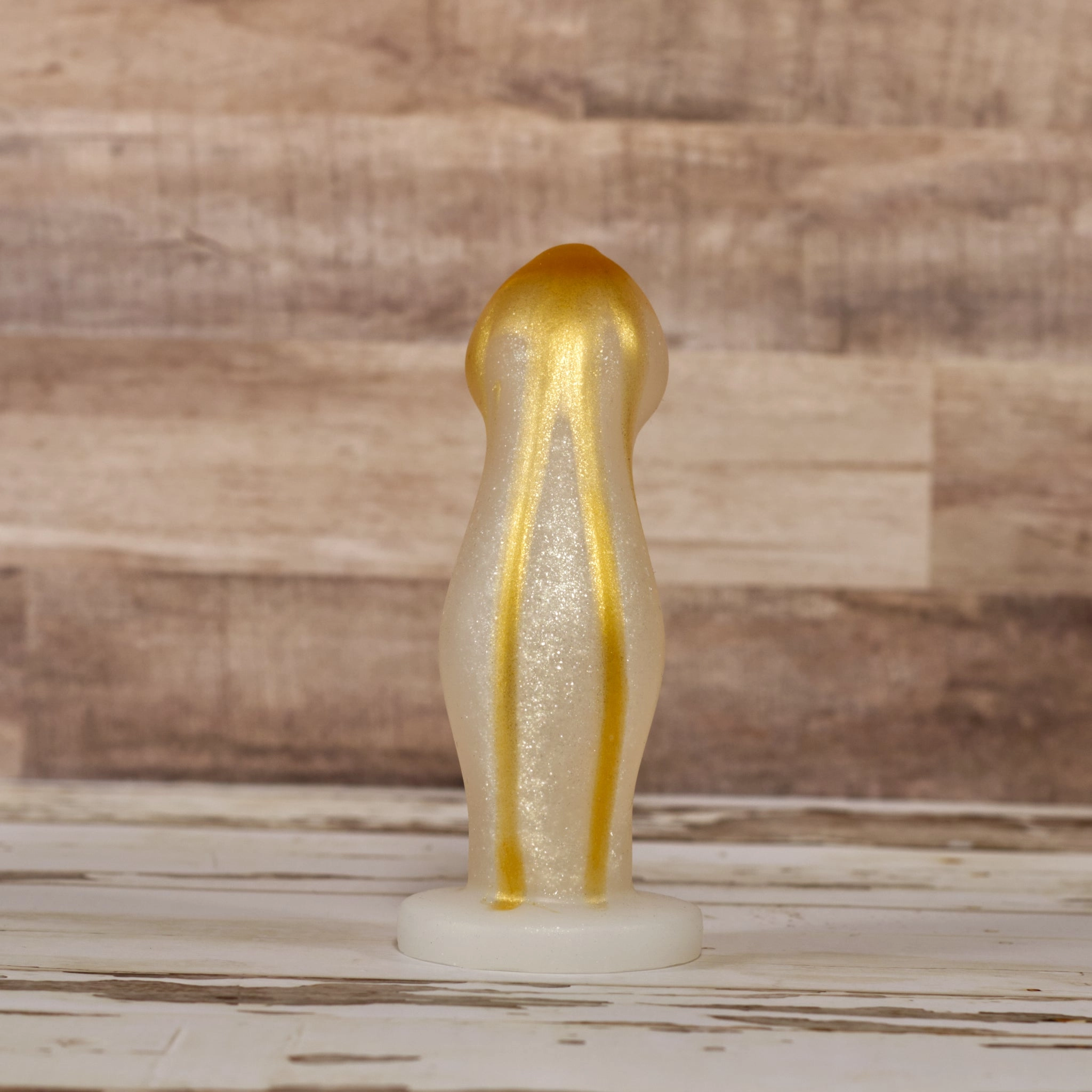 Ally Small - Single Density - Silver Gold Sparkle Drip Coloration - Soft - Ready to Ship