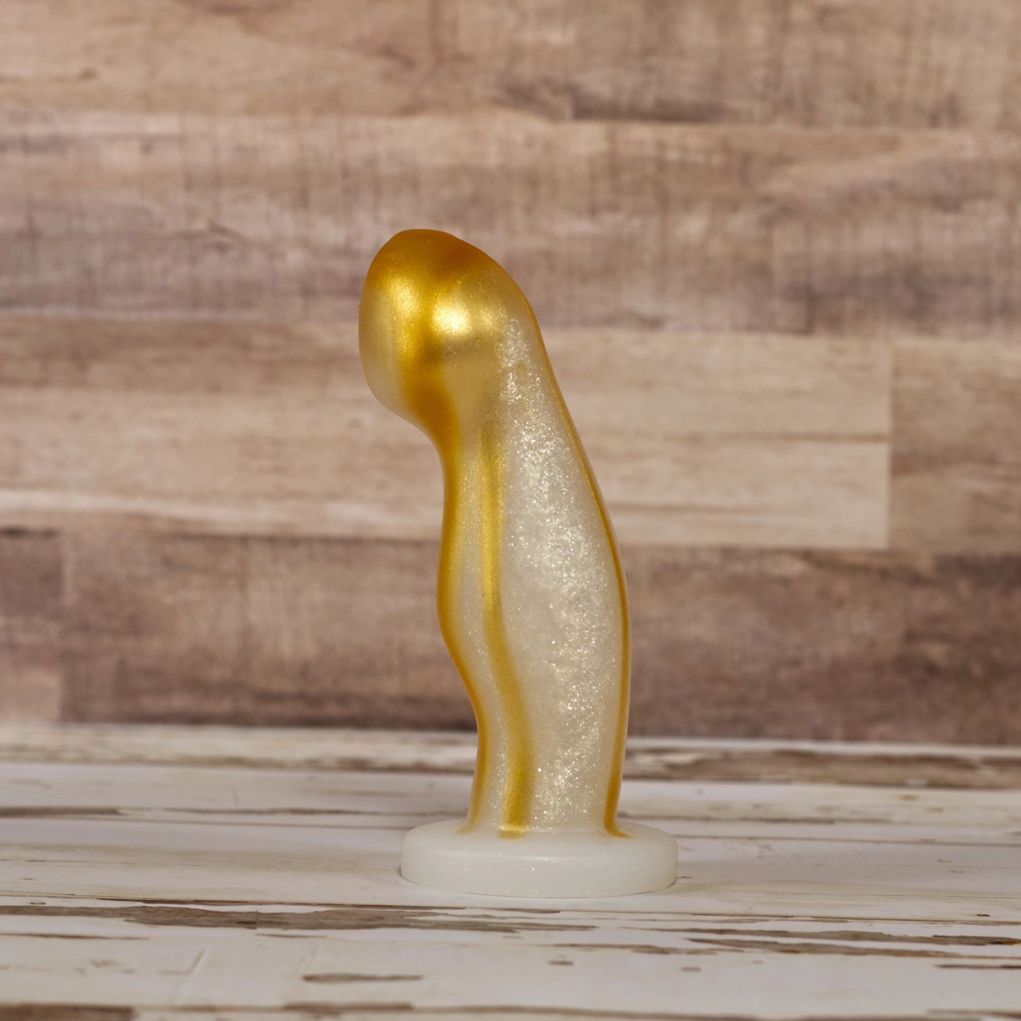 Ally Small - Single Density - Silver Gold Sparkle Drip Coloration - Soft - Ready to Ship