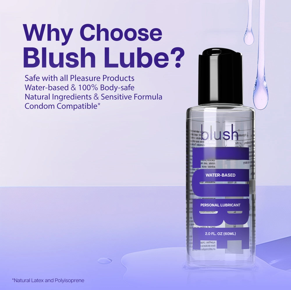 Blush Lube | Water-Based Personal Lubricant 100% Body-Safe, Sensitive Formula with Natural Ingredients (2.0 Fl. Oz)
