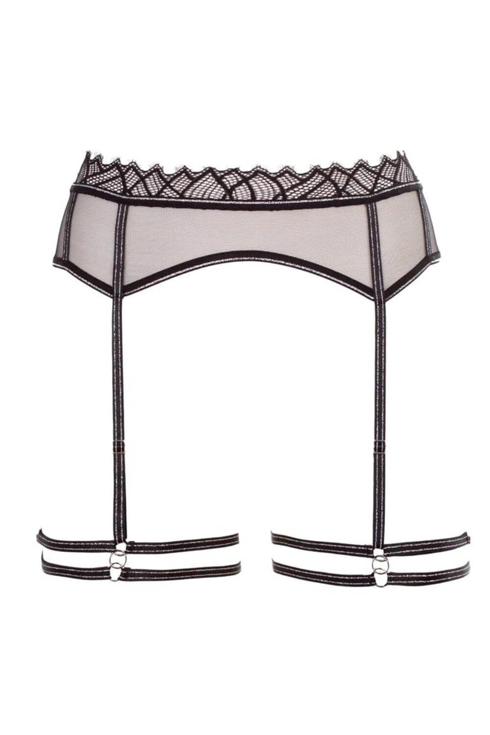 Bracli Manhattan Luxe Sheer Harness Garter Belt