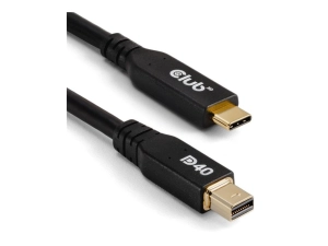 Club 3D - Adapter cable - 24 pin USB-C (M) to Mini DisplayPort (M) - DisplayPort 2.1 - 6.6 ft - bi-directional, VESA DP40 Certified, CAC-1561