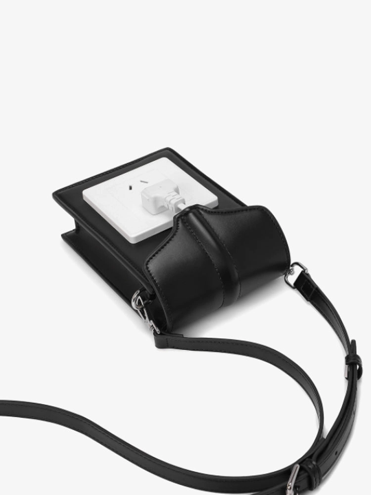 Creative Socket Shaped PU Mini Clutch Purse Crossbody Bag