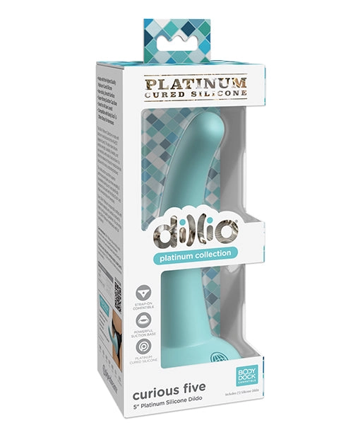 Dillio Platinum 5 Curious Five Silicone Dildo - Strap On Compatible