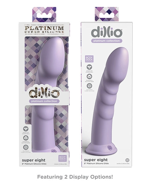 Dillio Platinum Silicone 8 Inch Dildo