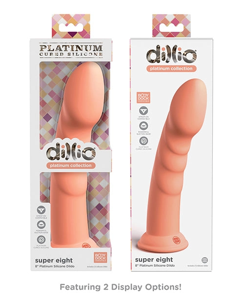 Dillio Platinum Silicone 8 Inch Dildo