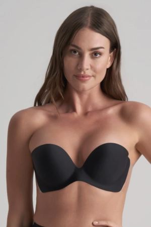 Diva Backless Adhesive Bra in Black