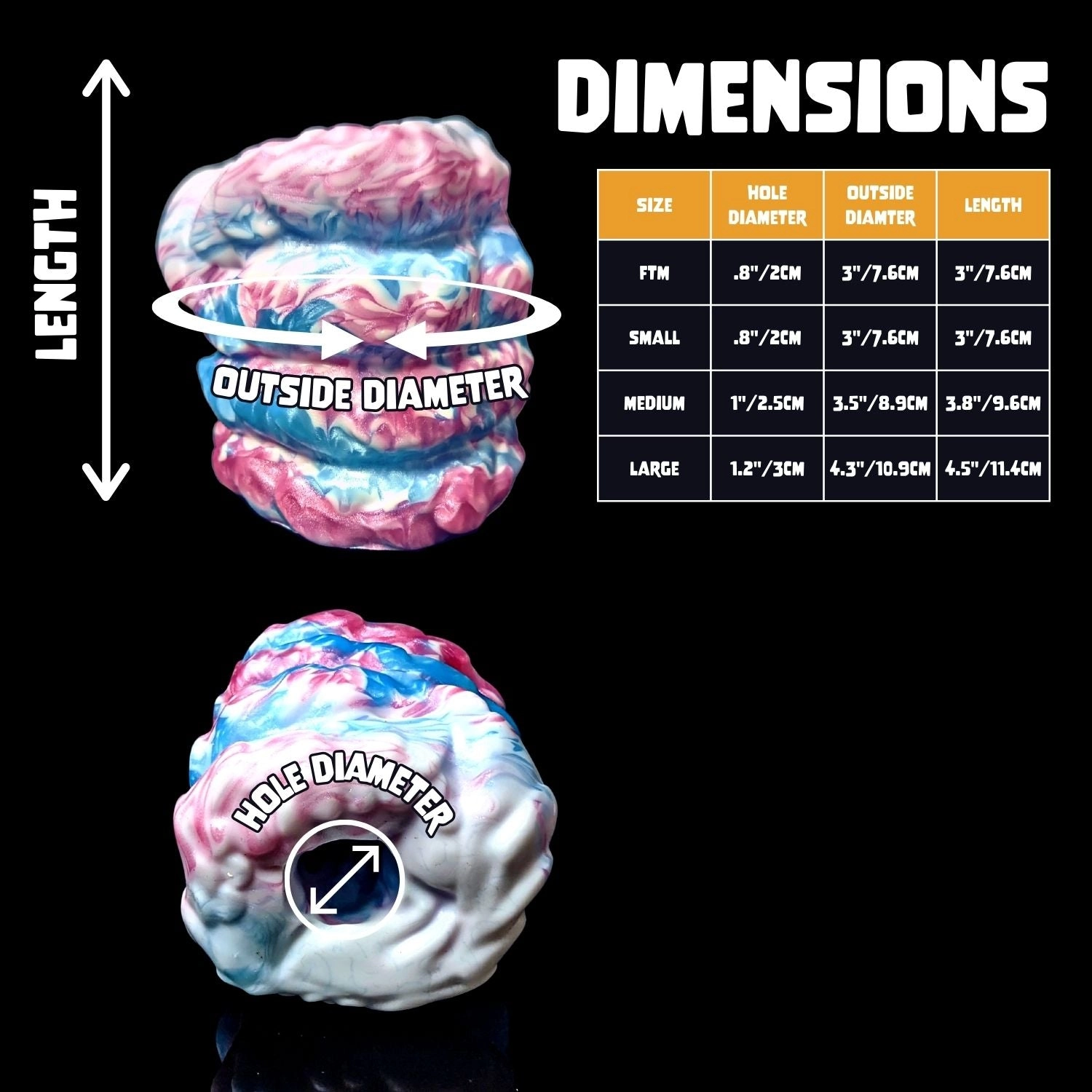 Dragon's Fist Stroker - Marble Color