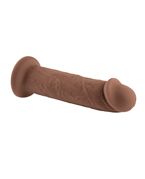 Evolved Brown 7 Inch Girthy Vibrating Dildo