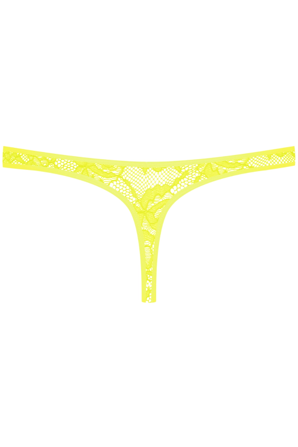 Flashback Lace Tanga Thong Yellow