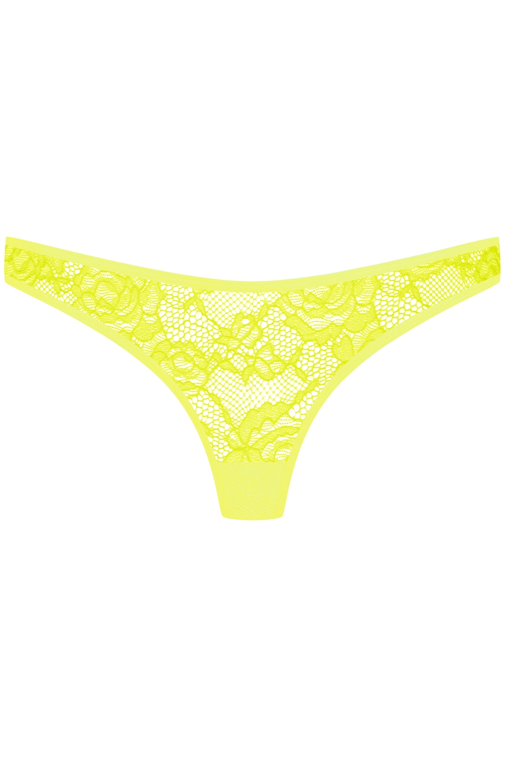 Flashback Lace Tanga Thong Yellow