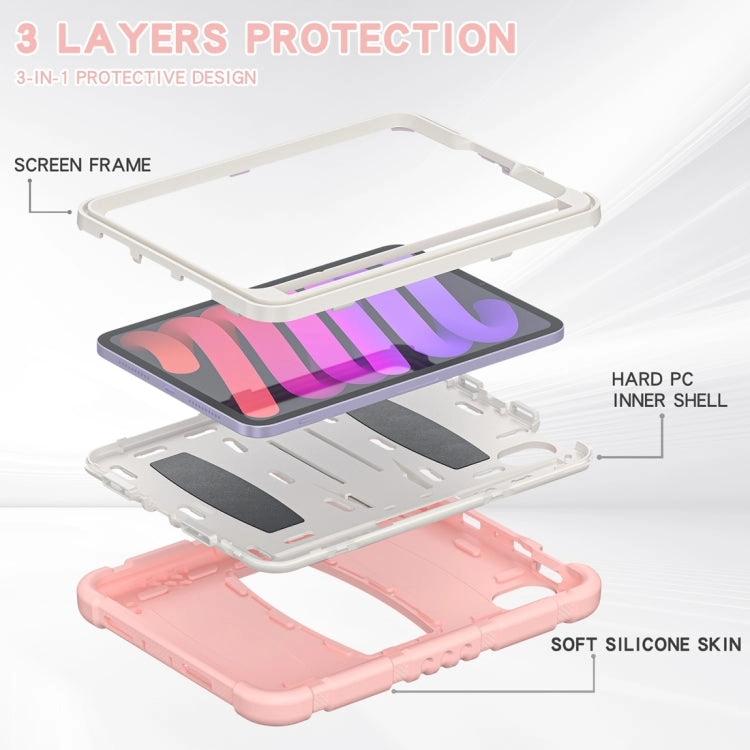 For iPad Mini 3-Layer Protection Screen Frame   PC   Silicone Shockproof Combination Tablet Case