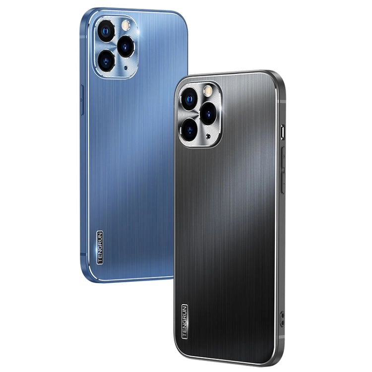 For iPhone 11 Brushed Texture Shockproof Phone Case