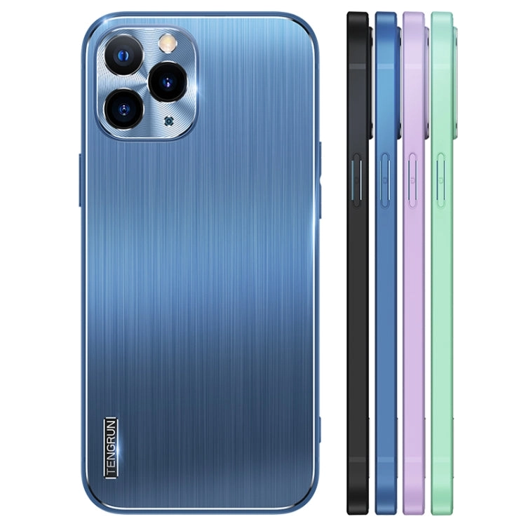 For iPhone 11 Brushed Texture Shockproof Phone Case
