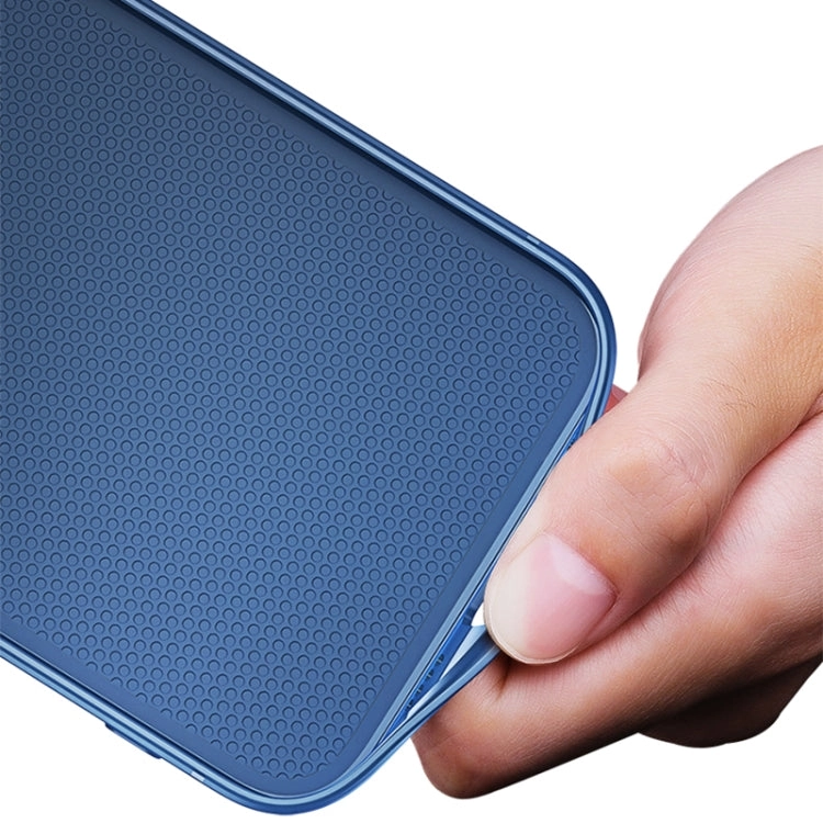 For iPhone 12 Brushed Texture Shockproof Phone Case