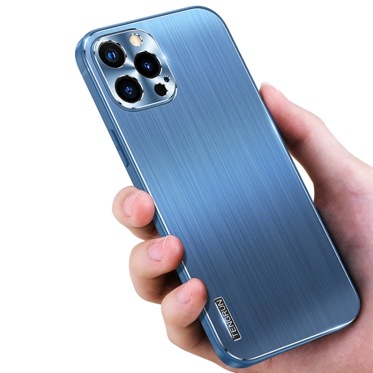 For iPhone 12 Brushed Texture Shockproof Phone Case
