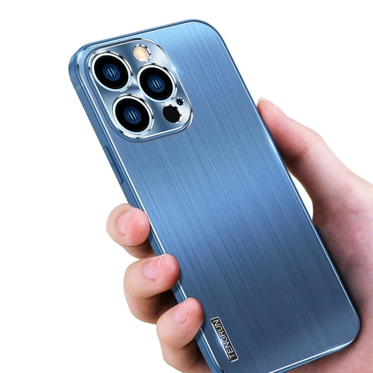 For iPhone 13 Brushed Texture Shockproof Phone Case