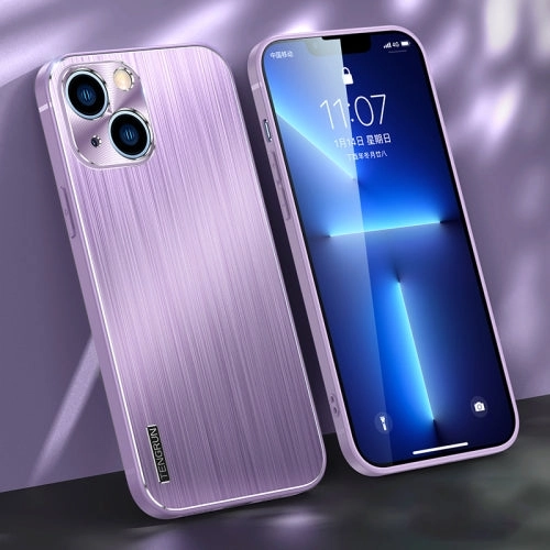 For iPhone 13 Brushed Texture Shockproof Phone Case