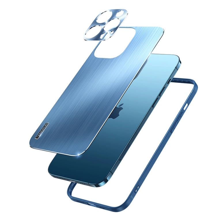 For iPhone 13 Brushed Texture Shockproof Phone Case