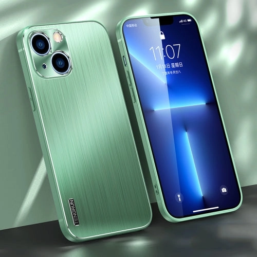 For iPhone 13 Brushed Texture Shockproof Phone Case