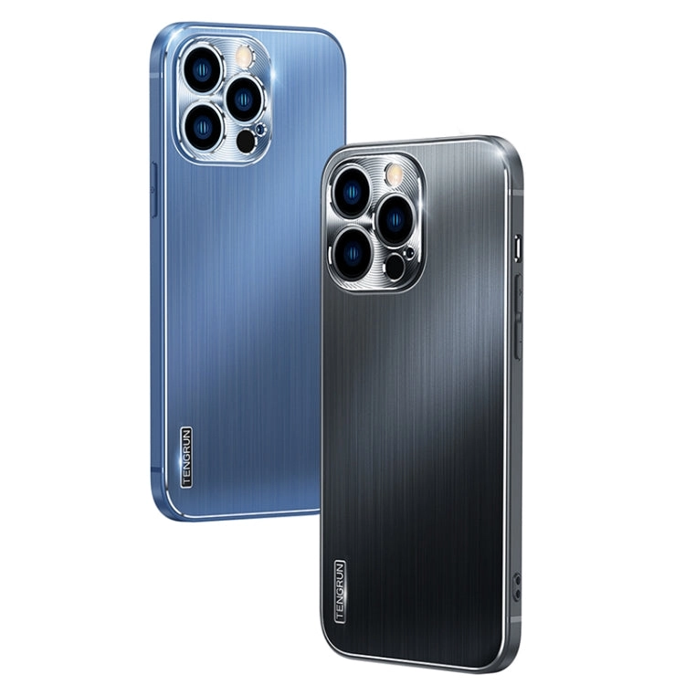For iPhone 13 Brushed Texture Shockproof Phone Case
