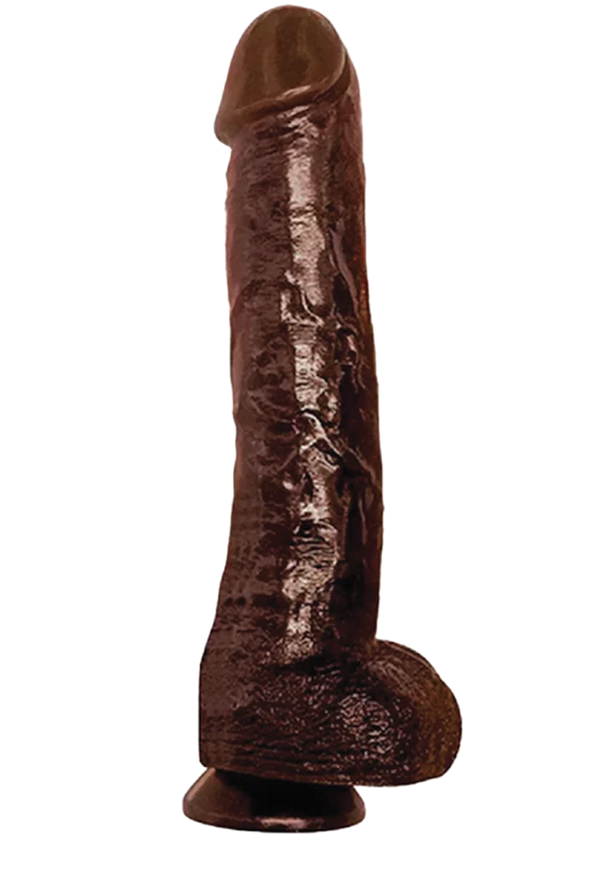 IconBrands - Cockzilla - Massive Nearly 17 Inch Realistic Black Colossal Cock