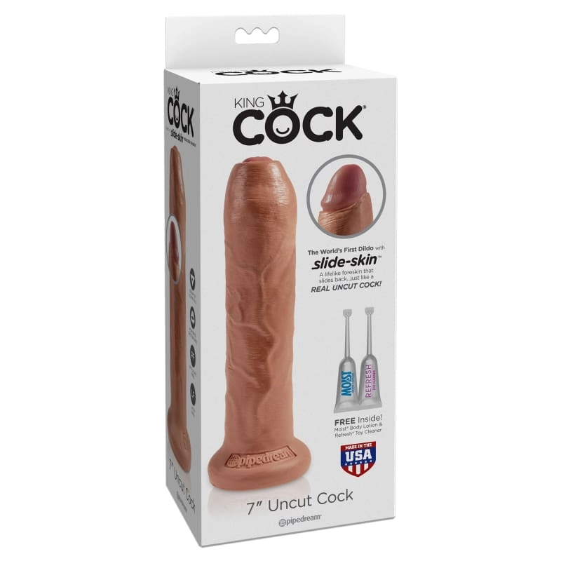King Cock 7 Uncut - Tan