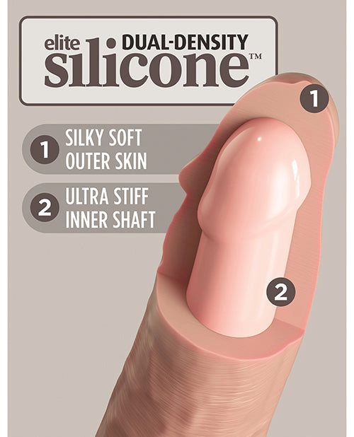 King Cock Elite 10 Inch Dual Density Silicone Dildo