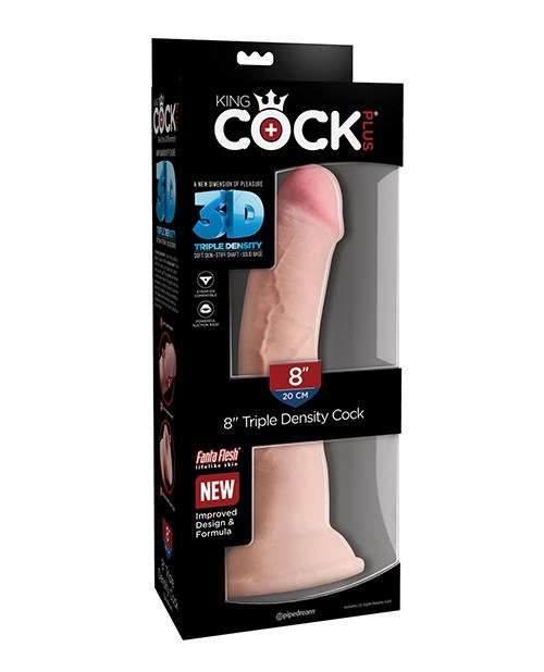 King Cock Plus Triple Density Cock Realistic Dildo 7 & 8 Inch