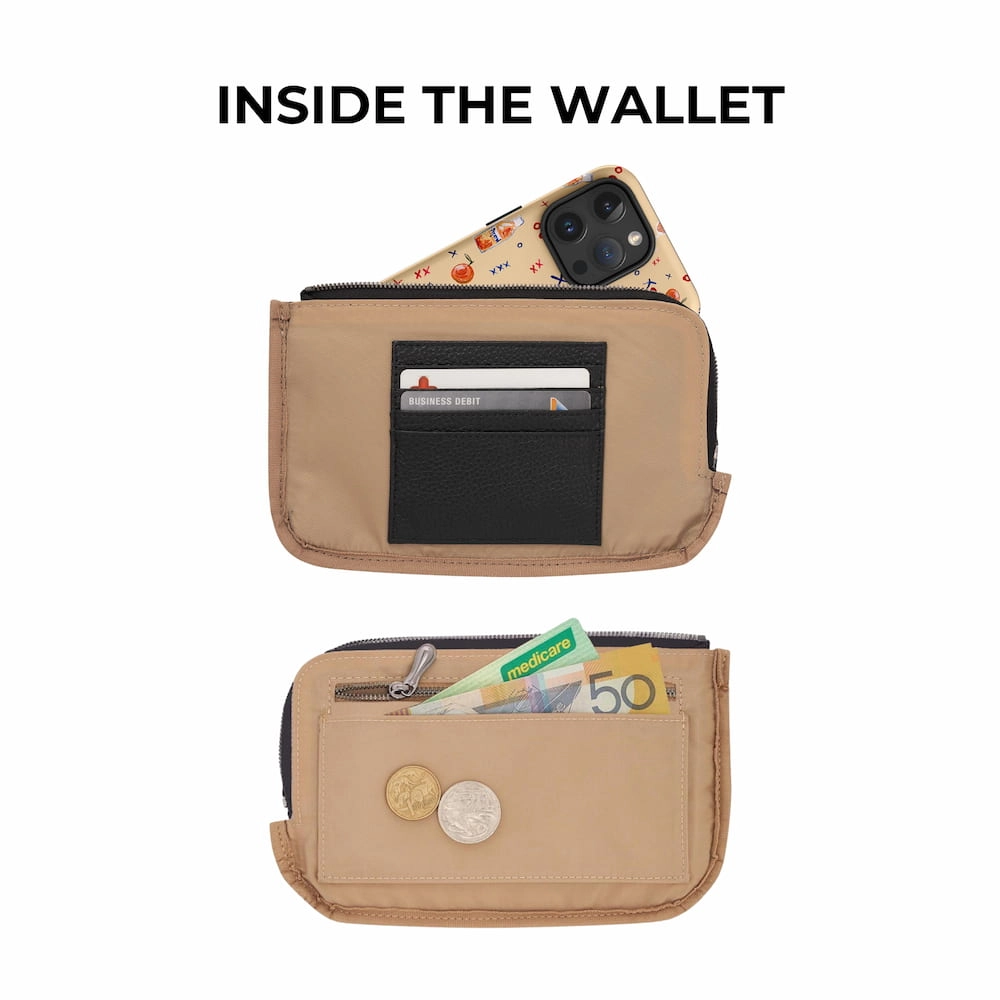 Leather Phone Wallet Pouch -- Lemon