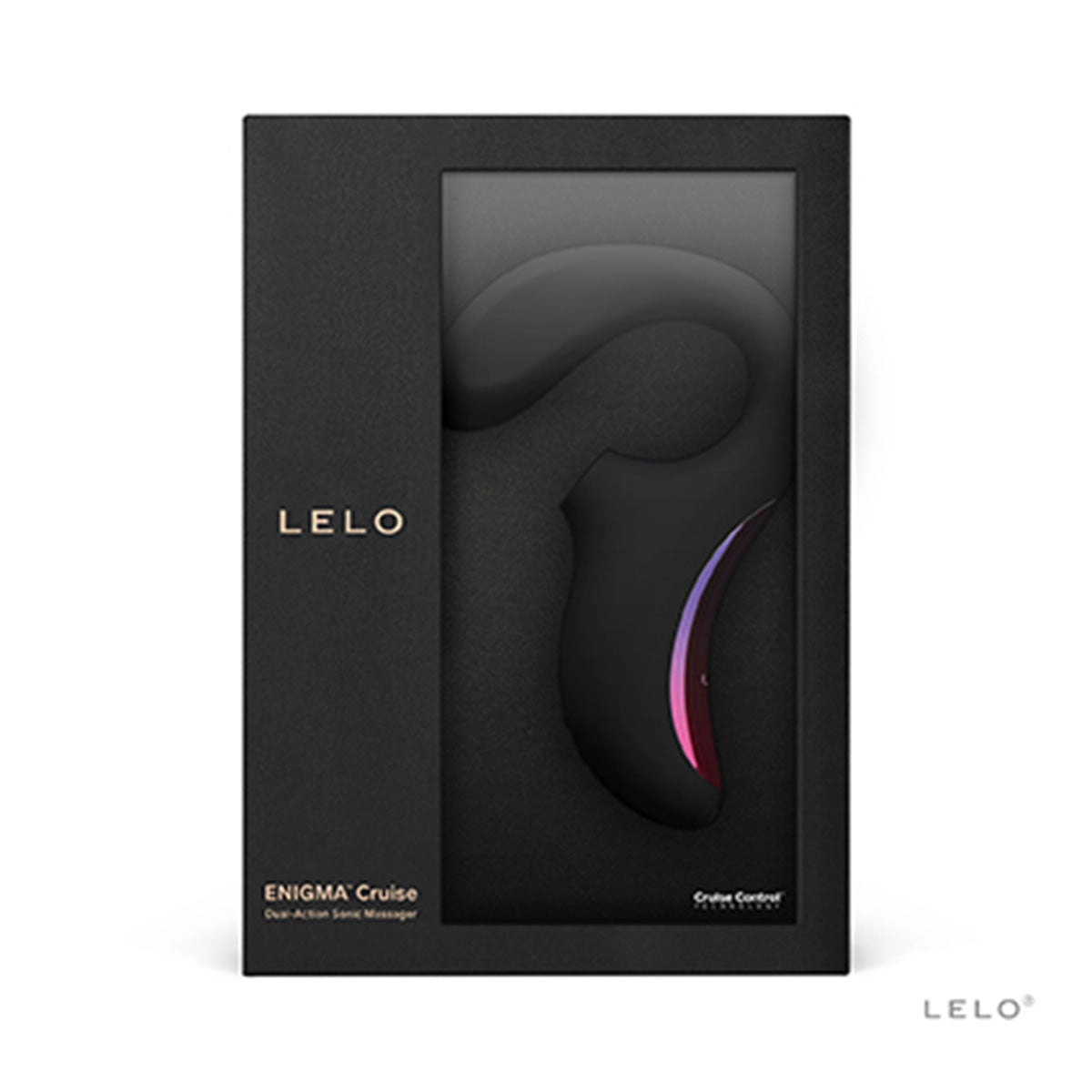 Lelo Enigma Cruise Dual Action Sonic Massager in Black