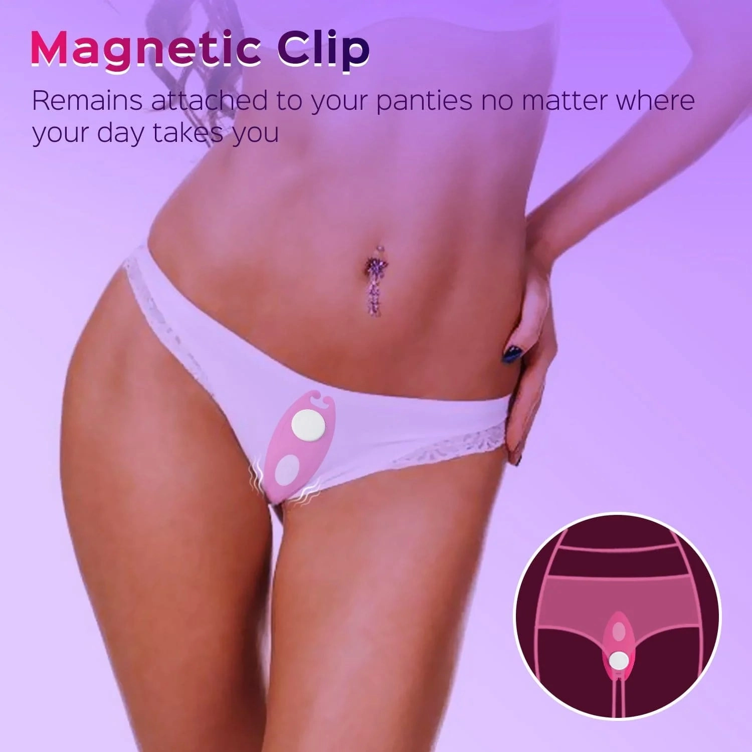 Lynn - Remote Control Magnetic Vibrating Panties