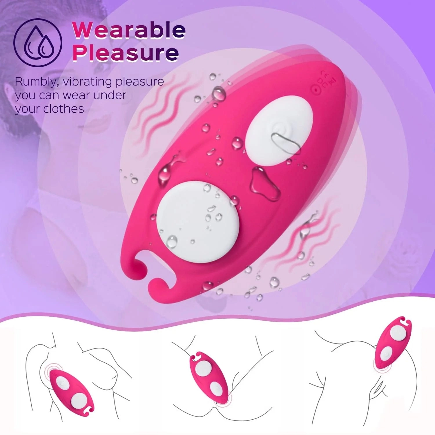 Lynn - Remote Control Magnetic Vibrating Panties
