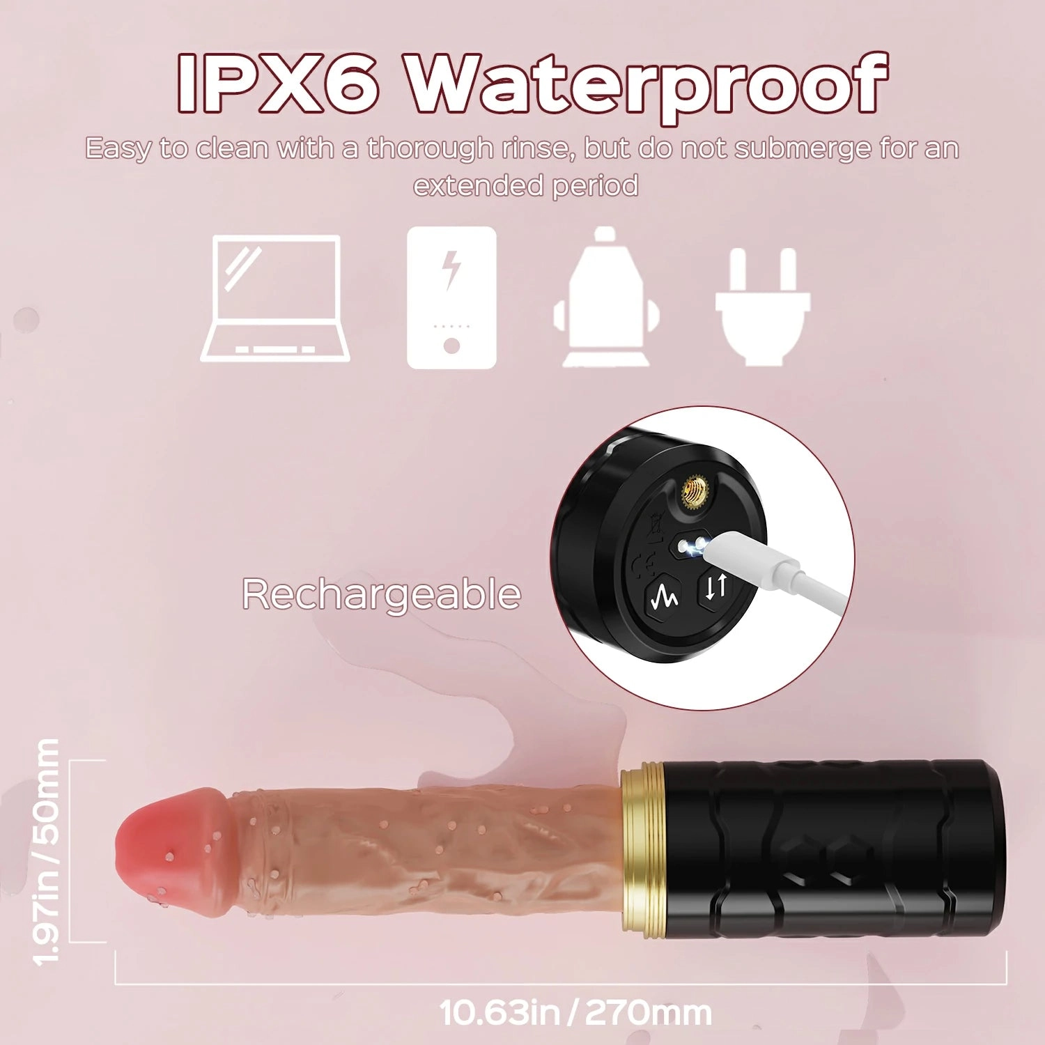 Mikey - Remote Control Thrusting Realistic Dildo Vibrator with Suction Cup