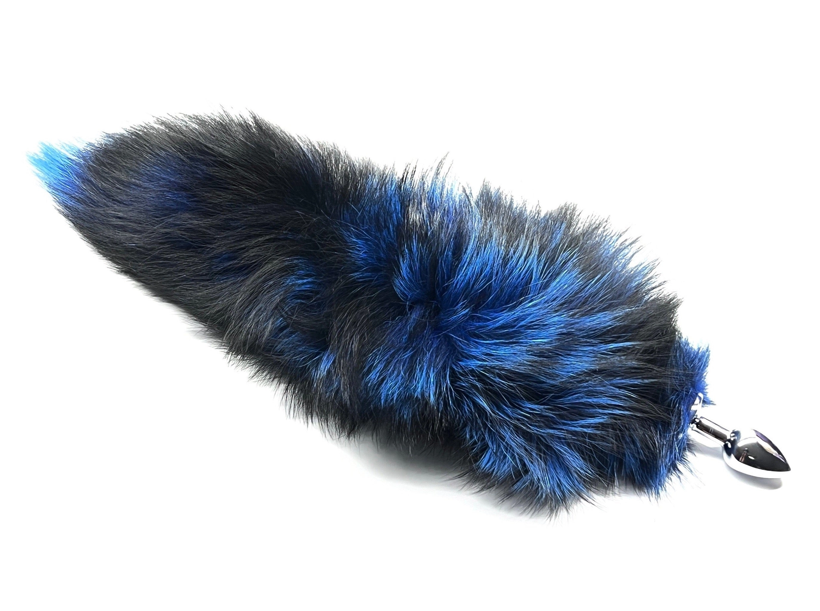 Mystic Blue 17 Inches Fox Tail Set