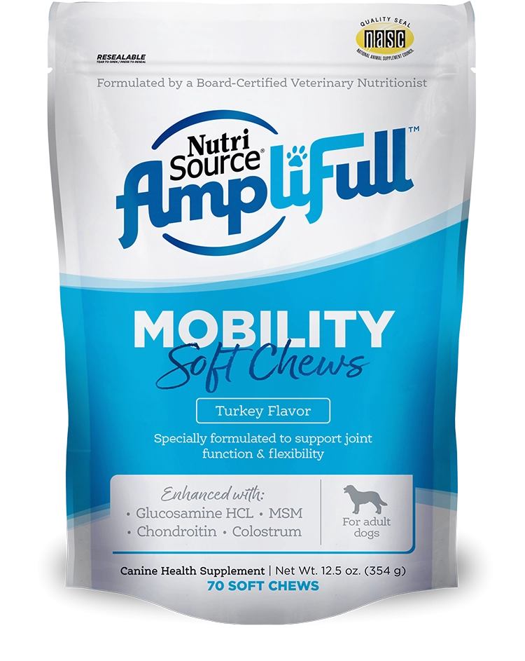 Nutrisource AmpliFull Mobility Dog Soft Chew Supplement