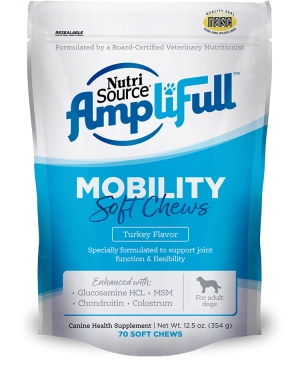 Nutrisource AmpliFull Mobility Dog Soft Chew Supplement