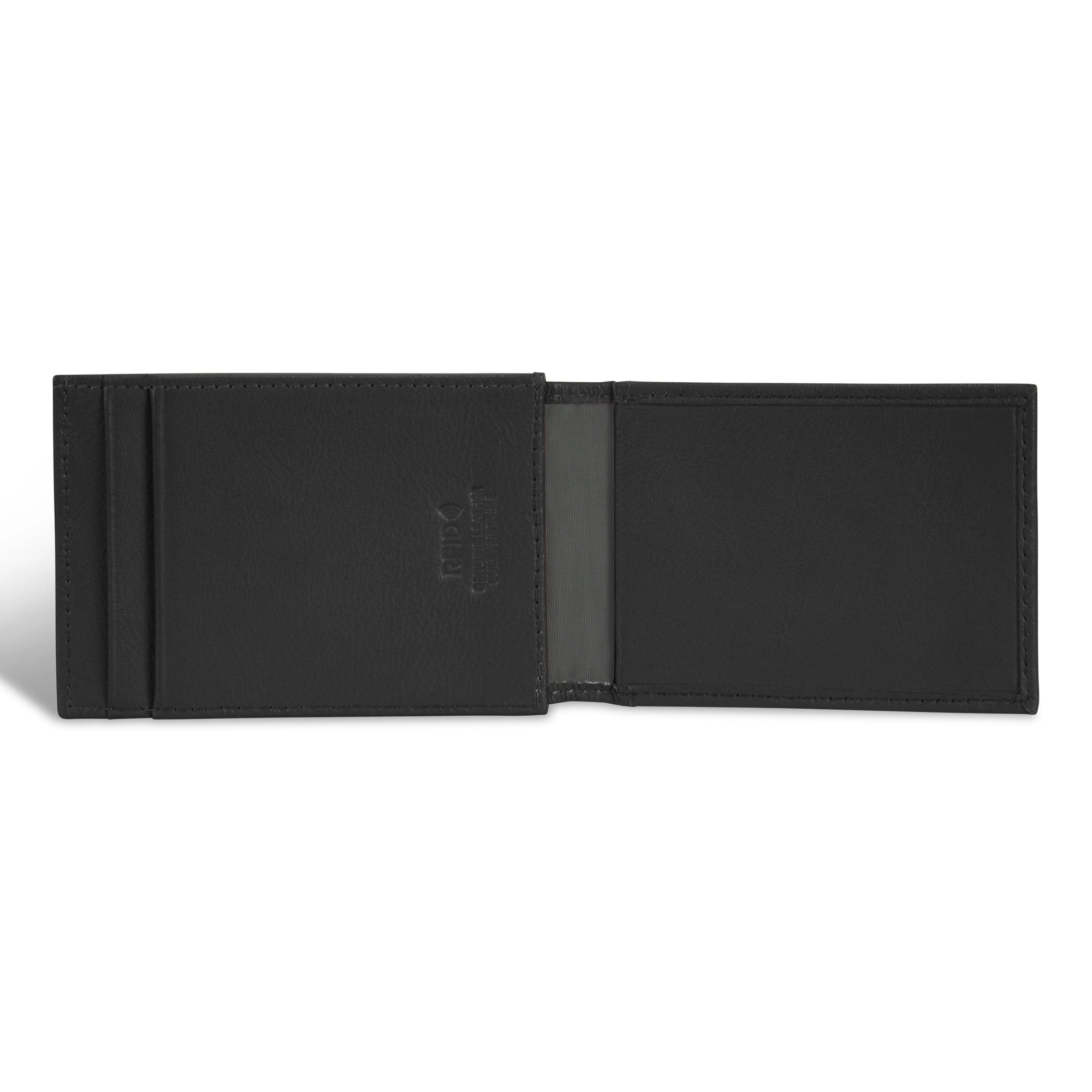 Onyx / Leather Mag Hybrid Card Holder *Drop Ship*