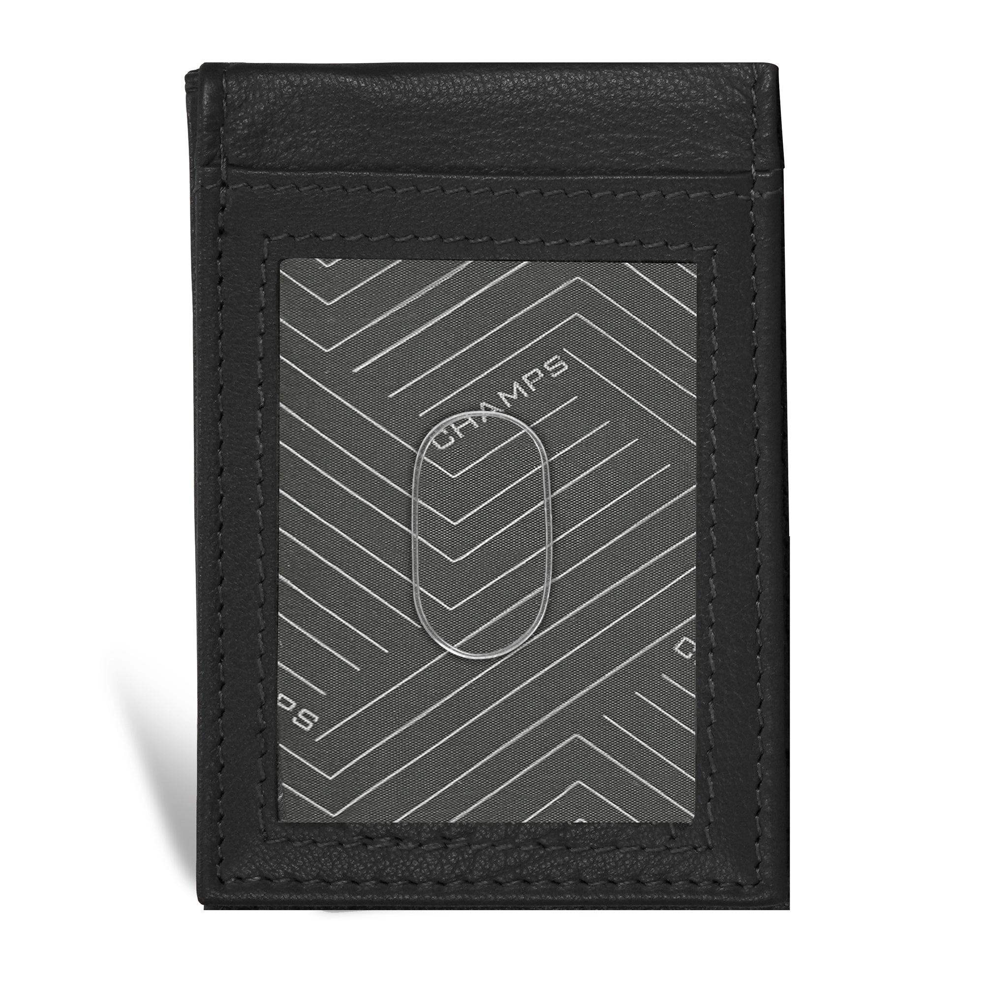Onyx / Leather Mag Hybrid Card Holder *Drop Ship*