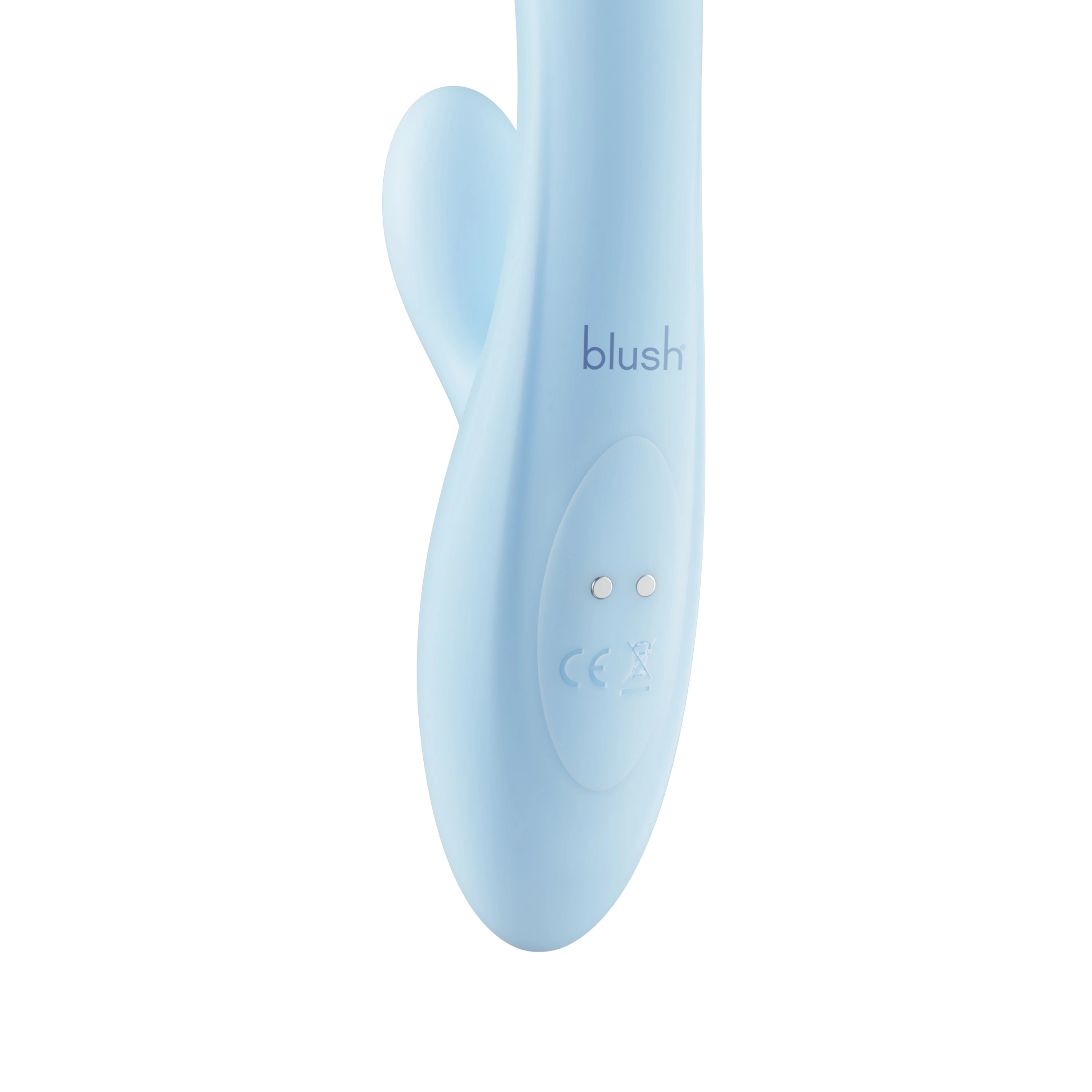 Play With Me By Blush® | Moondust Magic - 8 Inch G Spot Clitoral Rabbit Vibrator - 10 Dual Vibration Modes - Soft Silicone - Blue