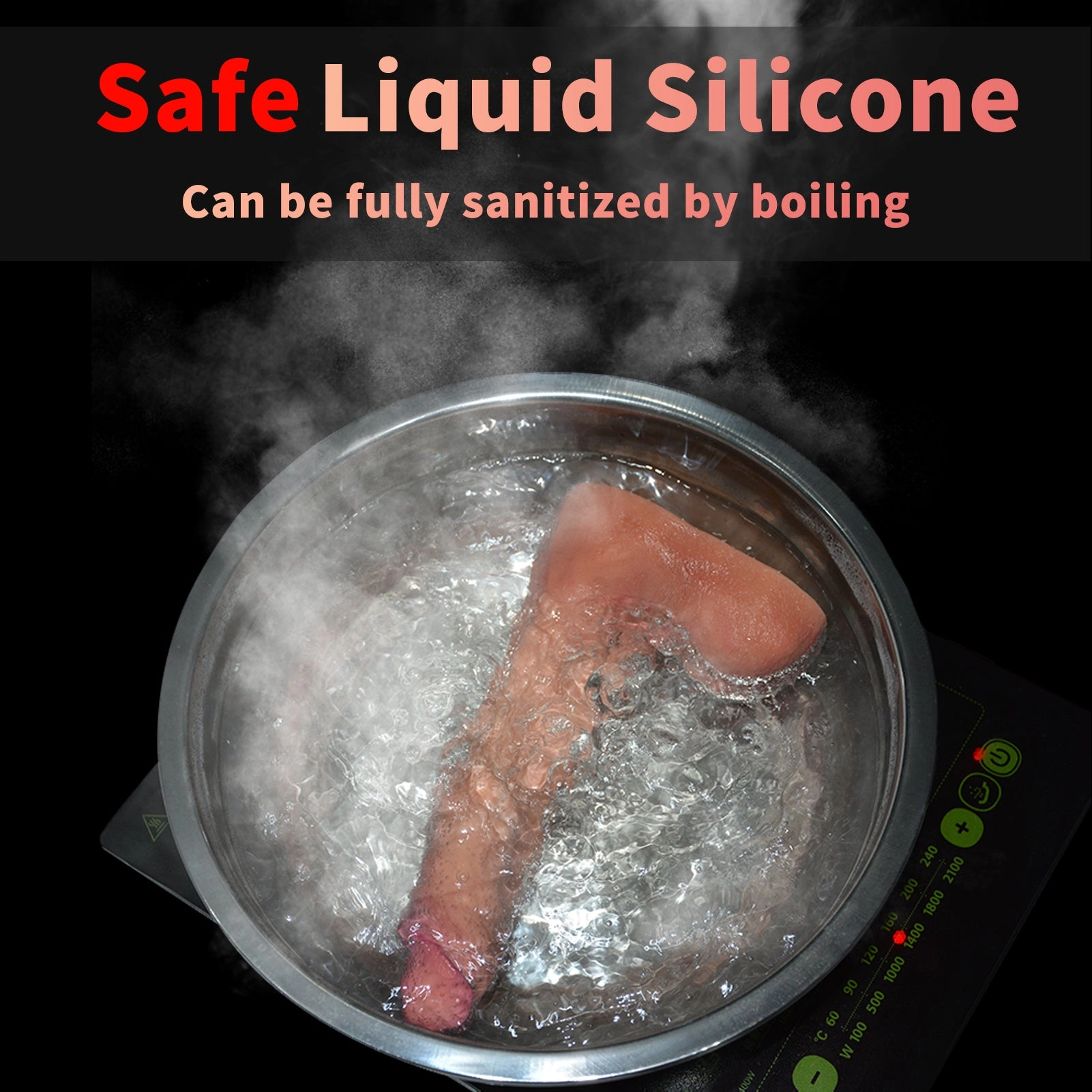 QUTOYS 9.2in Handmade Realistic Silicone Dildo-Flesh