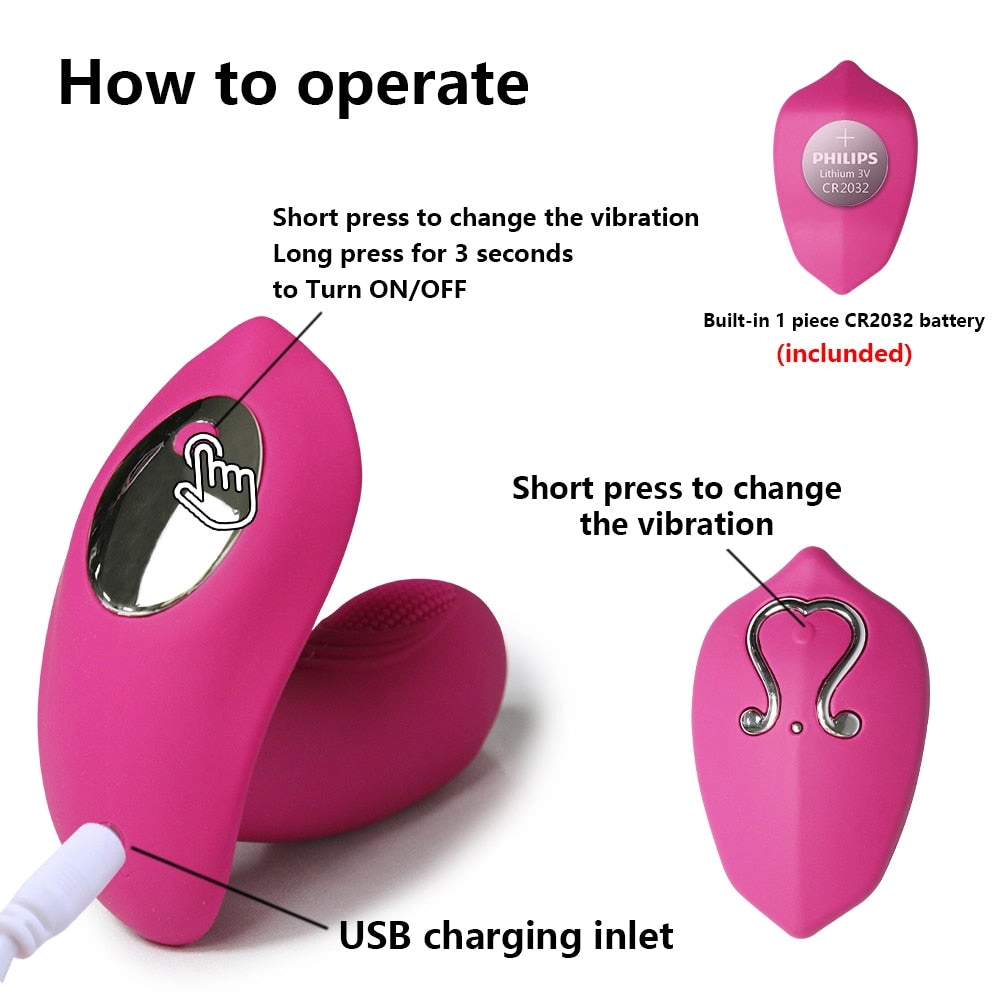 Remote Control Wearable Vibrator Dildo Vibrators for Women G-spot Clitoris Invisible Butterfly Panties Vibrating Egg Sex Toys
