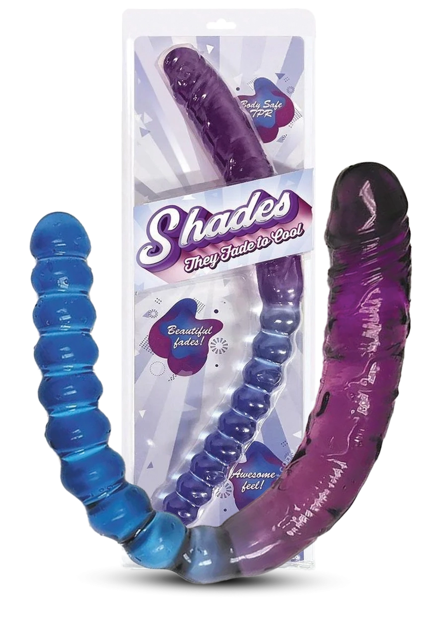 Shades Gradient Jelly Double Dong - Blue/Violet