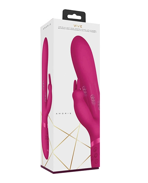 Shots Vive Amoris Stimulating Beads Rabbit In Pink