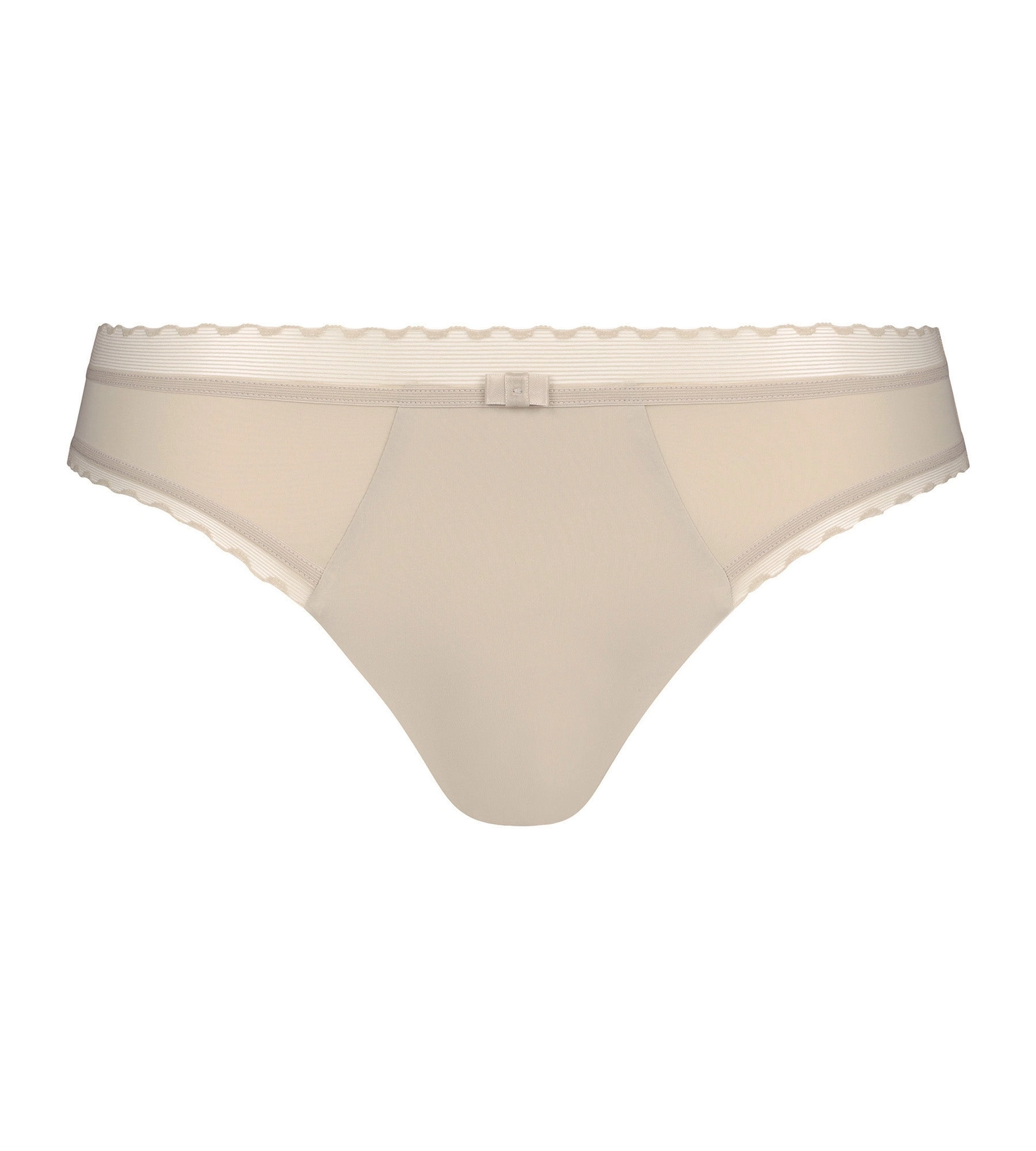 Slip femme en microfibre et tulle Nude Dim Daily Confort